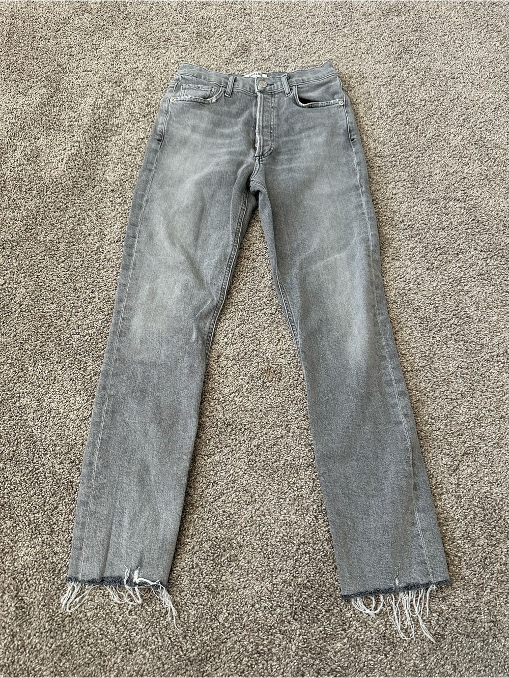 Agolde Button-Fly Denim Jeans